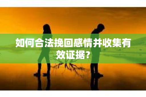 如何合法挽回感情并收集有效证据？