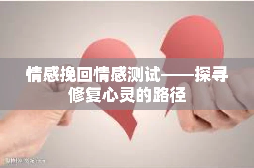 情感挽回情感测试——探寻修复心灵的路径