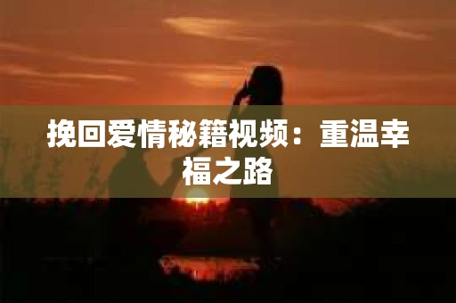 挽回爱情秘籍视频：重温幸福之路