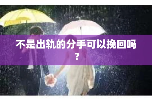 不是出轨的分手可以挽回吗？