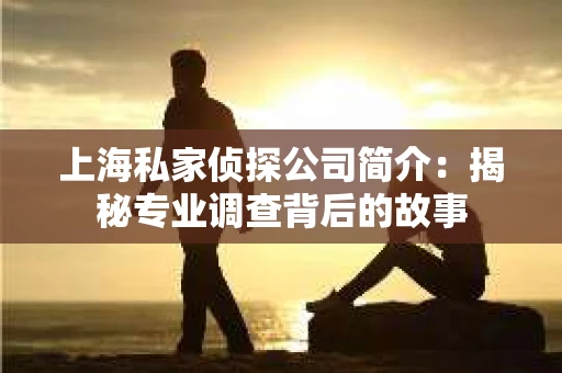 上海私家侦探公司简介:揭秘专业调查背后的故事 上海私家侦探公司简介:揭秘专业调查背后的故事