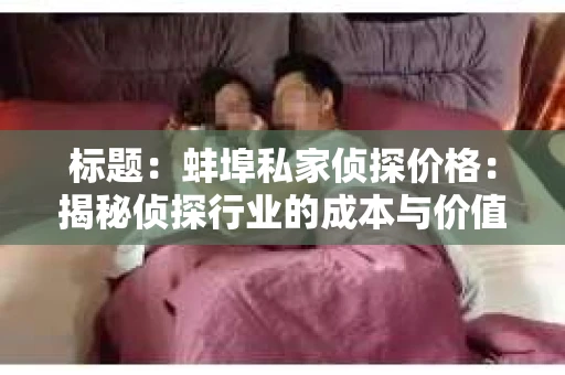 标题：蚌埠私家侦探价格：揭秘侦探行业的成本与价值