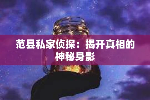 范县私家侦探：揭开真相的神秘身影