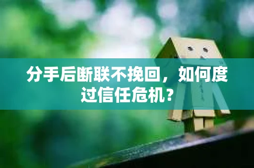 分手后断联不挽回，如何度过信任危机？