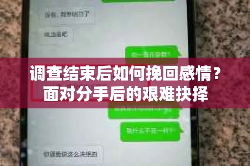 调查结束后如何挽回感情?面对分手后的艰难抉择 调查结束后如何挽回感情?面对分手后的艰难抉择
