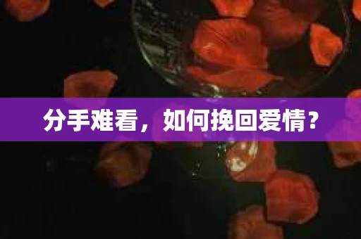 分手难看，如何挽回爱情？