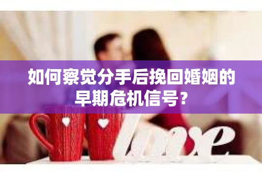 如何察觉分手后挽回婚姻的早期危机信号？